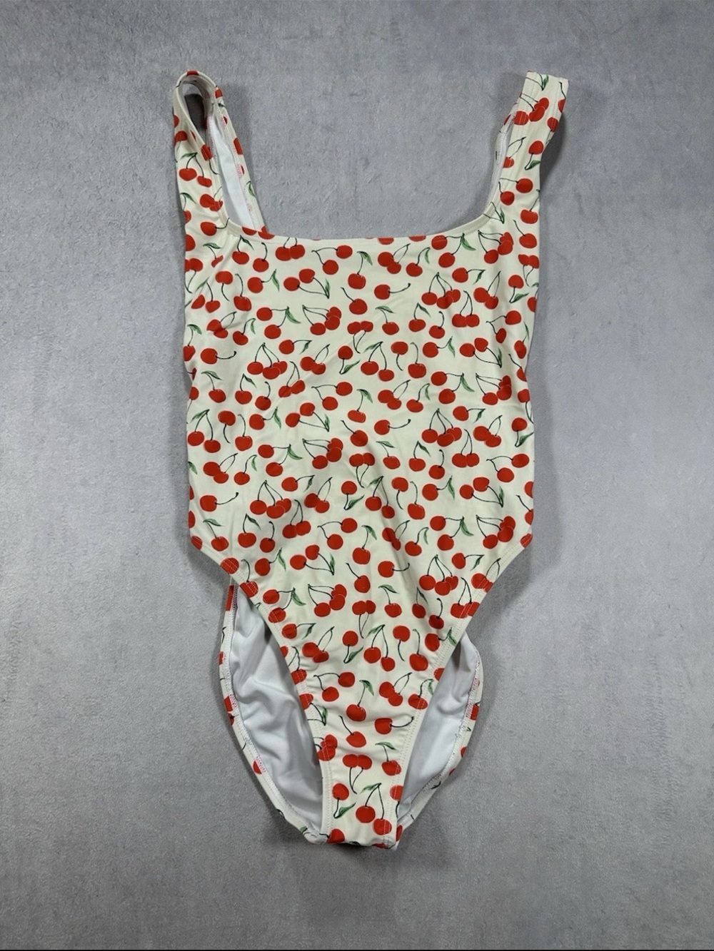Good American Cherry Print One-Piece Swimsuit Small - Picture 5 of 7